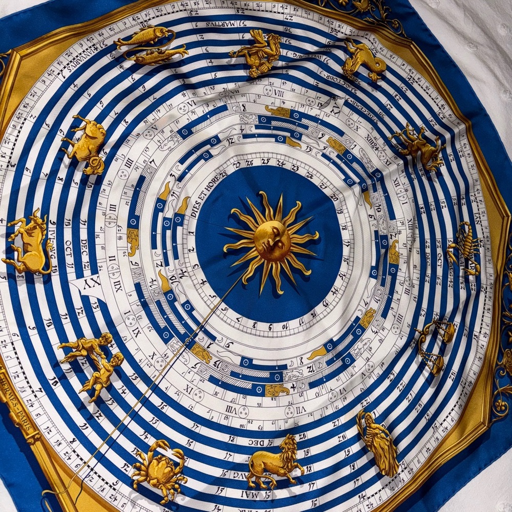 Hermes Carre 90  Astrologie Silk Scarf